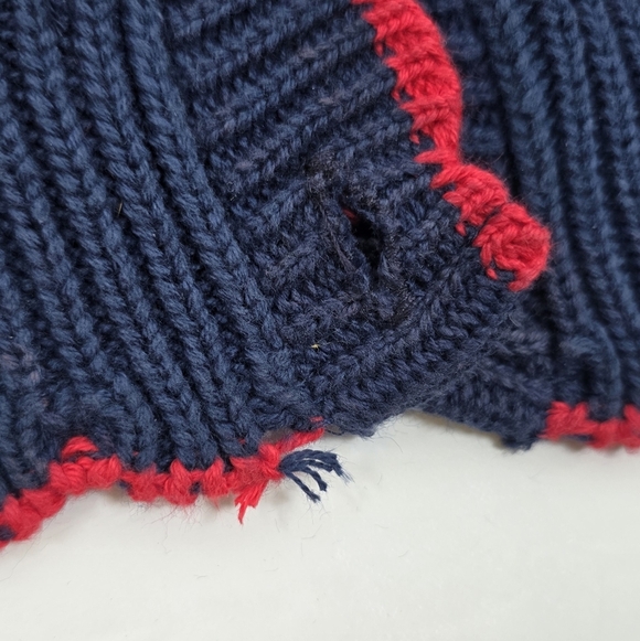 Vintage 90s Ugly Christmas Instarsia Knit Cat Cardigan Sweater Granny Festive L - Picture 15 of 16